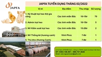 Công ty TNHH Japfa Comfeed Việt Nam tuyển dụng