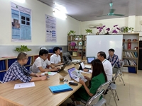 Choa Chăn nuôi làm việc về dự án “nuôi lợn bằng đệm lót sinh học” với đối tác nhật bản