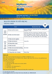 Mavin Austfeed tuyển dụng các vị trí trong Tháng 5 2023