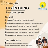 CÔNG TY CỔ PHẦN TẬP ĐOÀN MIND GROUP tuyển dụng nhiều vị trí, với chế độ hấp dẫn