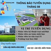 CÔNG TY TNHH CJ VINA AGRI TUYỂN DỤNG