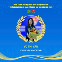 Tấm gương thanh niên tiêu biểu trong mọi lĩnh vực hoạt động, công tác của LCĐ Khoa Chăn nuôi giai đoạn 2022-2024