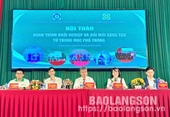 Sở Giáo dục và Đào tạo tổ chức hội thảo Hành trình khởi nghiệp và Đổi mới sáng tạo từ trung học phổ thông năm 2025