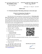 THÔNG BÁO V v Tổ chức lớp Tập huấn “Dinh dưỡng, huấn luyện và grooming thú cưng”