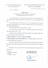 THÔNG BÁO Về việc đăng ký nguyện vọng mở các lớp học phần trong thời gian hè năm học 2025-2026