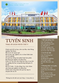 Thông báo tuyển sinh Thạc sĩ ngành Chăn nuôi thú y năm 2026