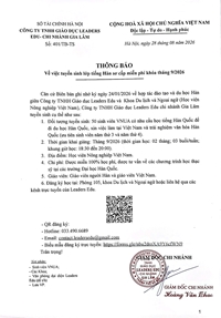 Thông báo về việc tuyển sinh lớp tiếng Hàn sơ cấp miễn phí khoá tháng 9 2026
