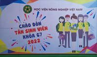 Rộn ràng không khí cháo đón tân sinh viên K67, Học viện Nông nghiệp Việt Nam nhập học