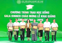 Chương trình trao học bổng cho sinh viên, Gala Dinner chào mừng Lễ khai giảng năm học 2024-2025 của Học viện Nông nghiệp Việt Nam