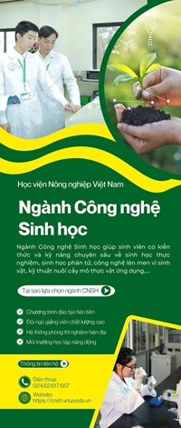 TÌM HIỂU NGÀNH CÔNG NGHỆ SINH HỌC CỦA HỌC VIỆN NÔNG NGHIỆP VIỆT NAM