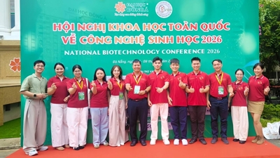 Sinh viên khoa Công nghệ sinh học tham gia Hội nghị Khoa học Toàn quốc về Công nghệ sinh học 2026