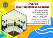 GIỚI THIỆU VỀ NGÀNH QUẢN LÝ TÀI NGUYÊN VÀ MÔI TRƯỜNG