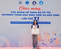 Nữ sinh Du lịch và Ngoại ngữ đoạt Huy chương Vàng môn Đại số cấp quốc gia