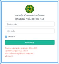 Thông báo về việc triển khai đăng ký ngành học cho Tân sinh viên khóa 66