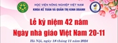 Khoa Kế toán và Quản trị kinh doanh mời tham dự lễ Kỷ niệm 42 năm ngày Nhà giáo Việt Nam