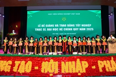 Học viện Nông nghiệp Việt Nam trang trọng tổ chức Lễ bế giảng và trao bằng tốt nghiệp đại học, hệ chính quy năm 2025