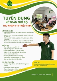 Khoa Kế toán và Quản trị kinh doanh thông báo thông tin tuyển dụng nhân sự