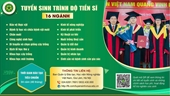 HỌC VIỆN NÔNG NGHIỆP VIỆT NAM TUYỂN SINH TRÌNH ĐỘ TIẾN SĨ NĂM 2025