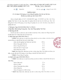 Thông báo Tổ chức Lễ bế giảng và trao bằng tốt nghiệp bậc đào tạo Đại học hệ đào tạo Chính quy đợt 4 năm 2025