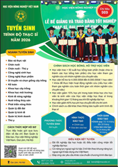 Học viện Nông nghiệp Việt Nam thông báo tuyển Thạc sĩ năm 2026