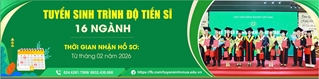 Tuyển sinh đào tạo trình độ tiến sĩ năm 2026