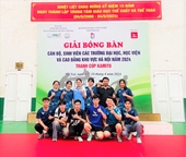 Đội tuyển Bóng bàn cán bộ, sinh viên Học viện Nông nghiệp Việt Nam tham gia giải đấu tại Đại học Quốc gia Hà Nội