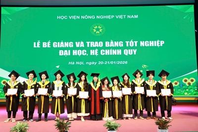 Học viện Nông nghiệp Việt Nam tổ chức Lễ trao bằng Tốt nghiệp cho 938 tân kỹ sư, tân cử nhân, bác sĩ Thú y