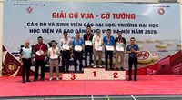 Học viện Nông nghiệp Việt Nam thắng lớn tại Giải Cờ vua - Cờ tướng khu vực Hà Nội 2026