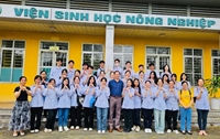 Khối chuyên Sinh trường THPT chuyên Bắc Ninh tham quan, trải nghiệm thực tế tại Học viện Nông nghiệp Việt Nam