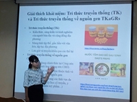 Seminar khoa học  Tiếp cận và chia sẻ lợi ích phát sinh từ việc sử dụng tri thức truyền thống về nguồn gen ở Việt Nam Thực thi pháp luật và cải cách trong tươi lai”