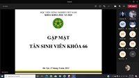 Gặp mặt tân sinh viên khóa 66 Khoa Khoa học xã hội