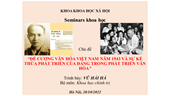 Seminar Khoa học “Đề cương văn hóa Việt Nam năm 1943 và sự kế thừa phát triển của Đảng trong phát triển văn hóa”