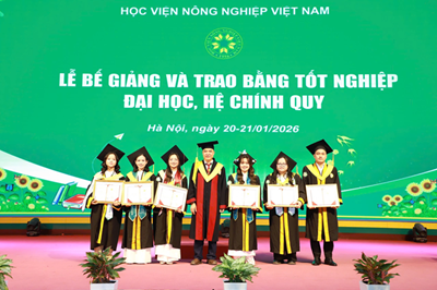 Học viện Nông nghiệp Việt Nam tổ chức Lễ trao bằng Tốt nghiệp cho 938 tân kỹ sư, tân cử nhân, bác sĩ Thú y