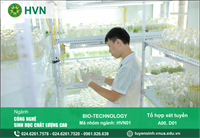 Admission information for VNUA - Bachelor of Biotechnology