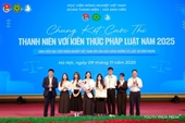 Tuổi trẻ Học viện Nông nghiệp Việt Nam lan tỏa tinh thần “Sống và làm việc theo Hiến pháp và pháp luật”