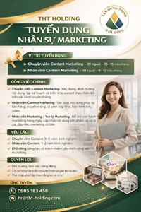 THT HOLDING TUYỂN DỤNG NHÂN SỰ MARKETING [TẠI HẢI PHÒNG]