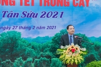 Ceremony of Planting Tree in celebration of Tan Suu Lunar New Year 2021 and supporting the calling for the 1 billion Tree Program in the period of 2021-2025