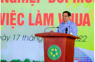 Prime Minister Pham Minh Chinh attends the Job Fair 2022