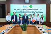 Signing ceremony of the memorandum of cooperation between VNUA and TOA Soken Public Interest Incorporated Foundation